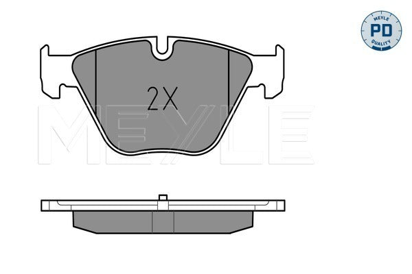 MEYLE Brake Pad Set 025 246 8820/PD