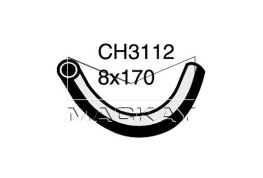 Mackay Bypass Heater Hose CH3112