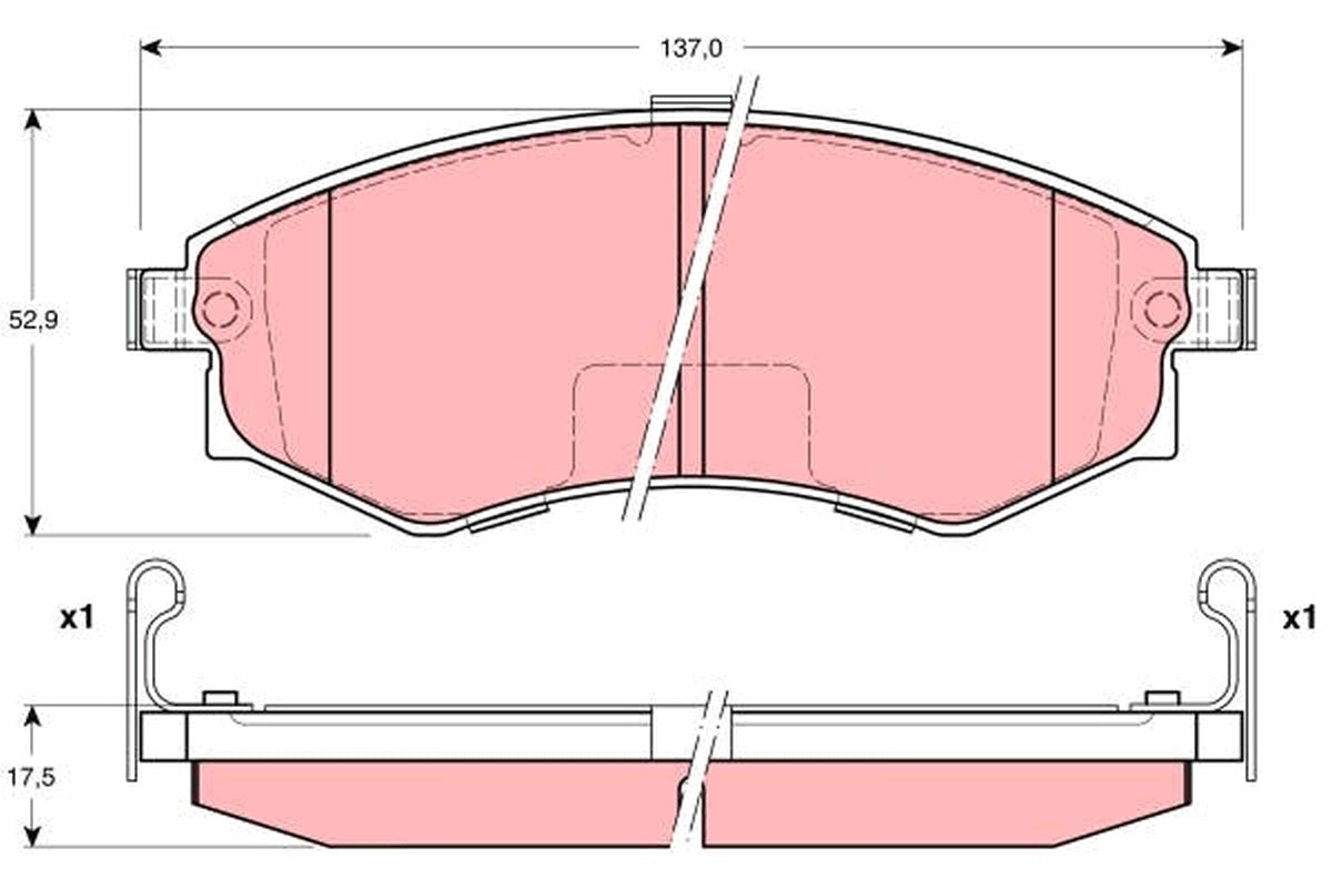 TRW Brake Pad Set GDB3211