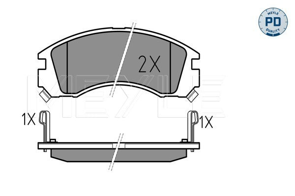 MEYLE Brake Pad Set 025 213 6315/PD