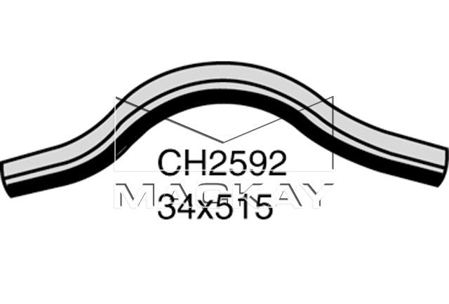Mackay Top Radiator Hose CH2592