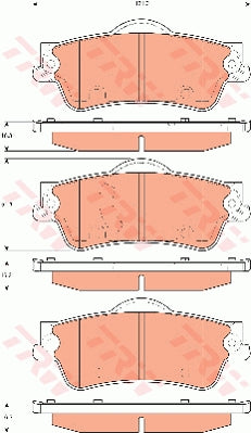 TRW Brake Pad Set GDB7716