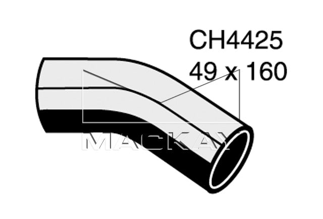 Mackay Bottom Radiator Hose CH4425