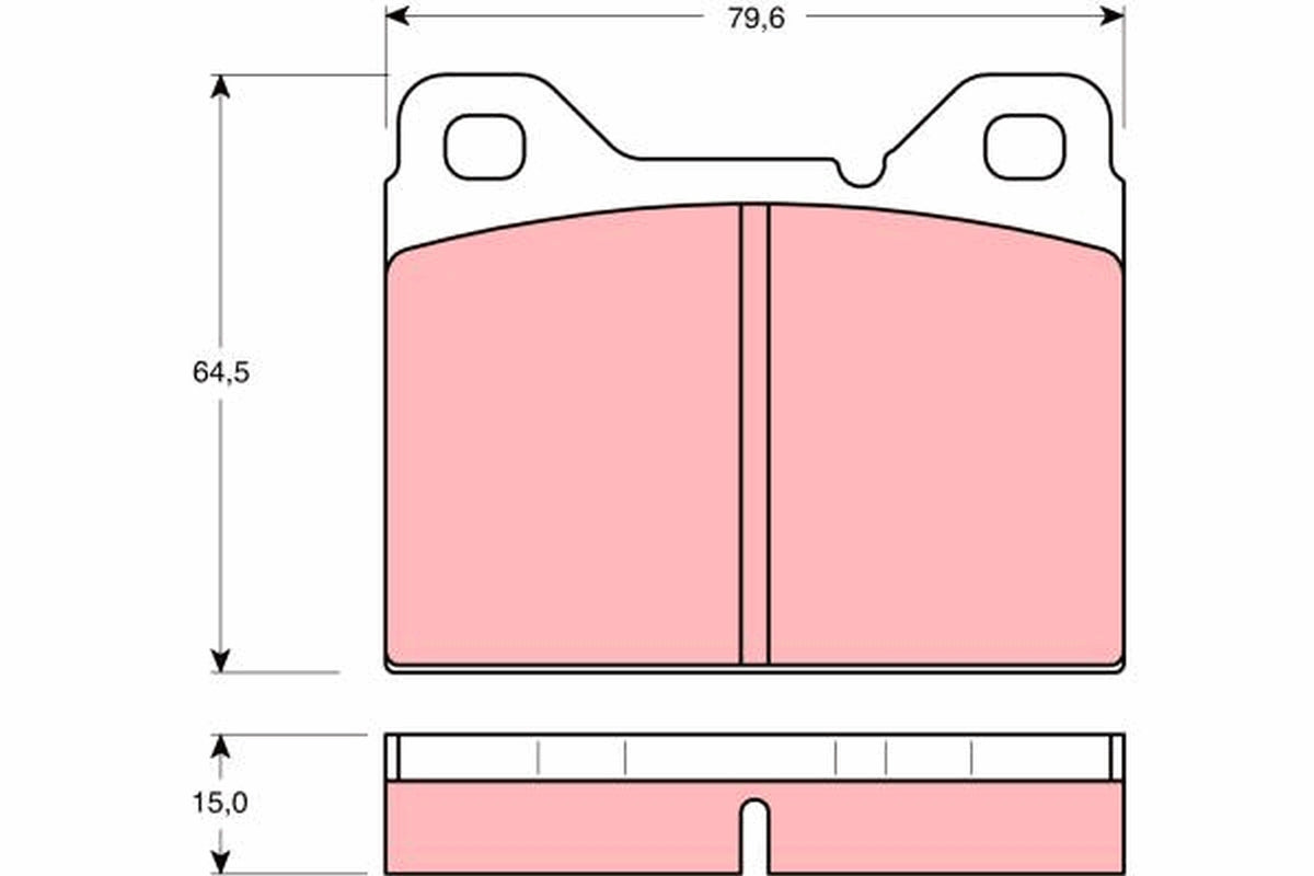 TRW Brake Pad Set GDB1065
