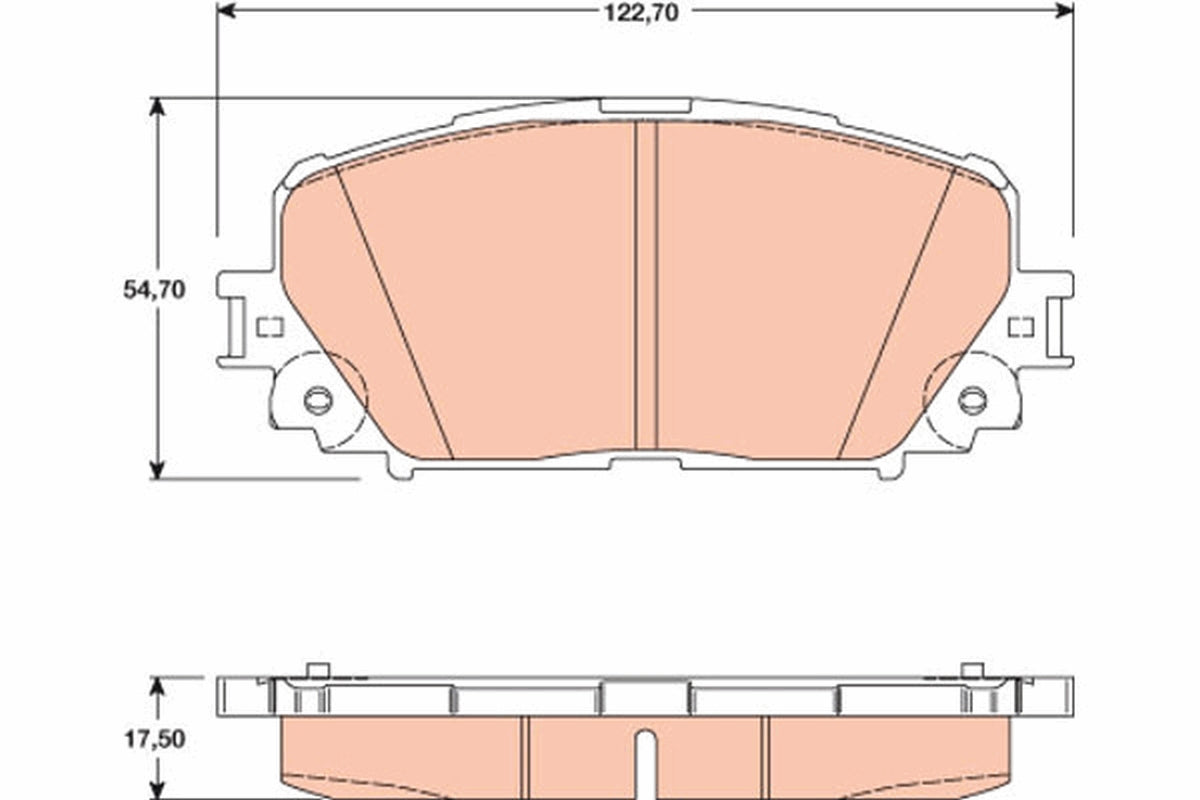 TRW Brake Pad Set GDB3460