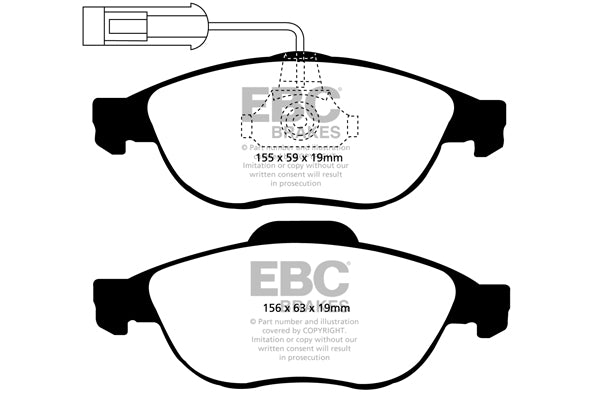 EBC Alfa 156 Front Pads DP21153