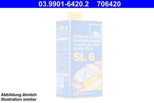 ATE SL.6 Brake Fluid Dot 4 30L 03.9901-6420.2