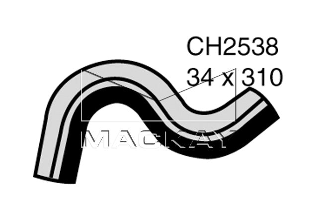 Mackay Top Radiator Hose CH2538