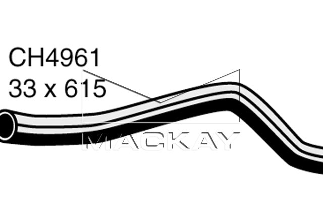 Mackay Bottom Radiator Hose CH4961