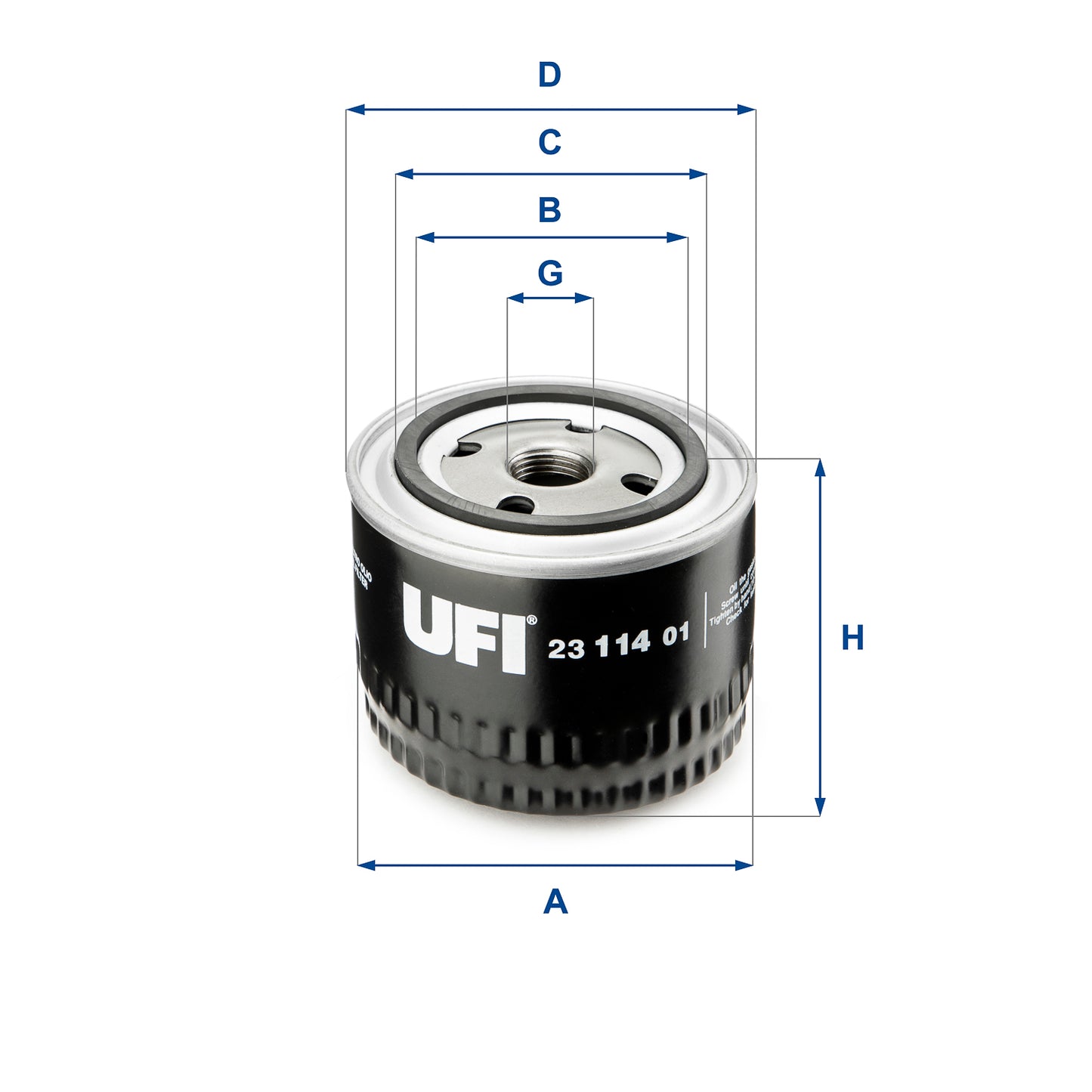 UFI Filters Oil Filter 23.114.01