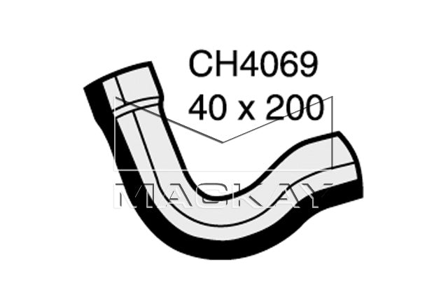 Mackay Top Radiator Hose CH4069