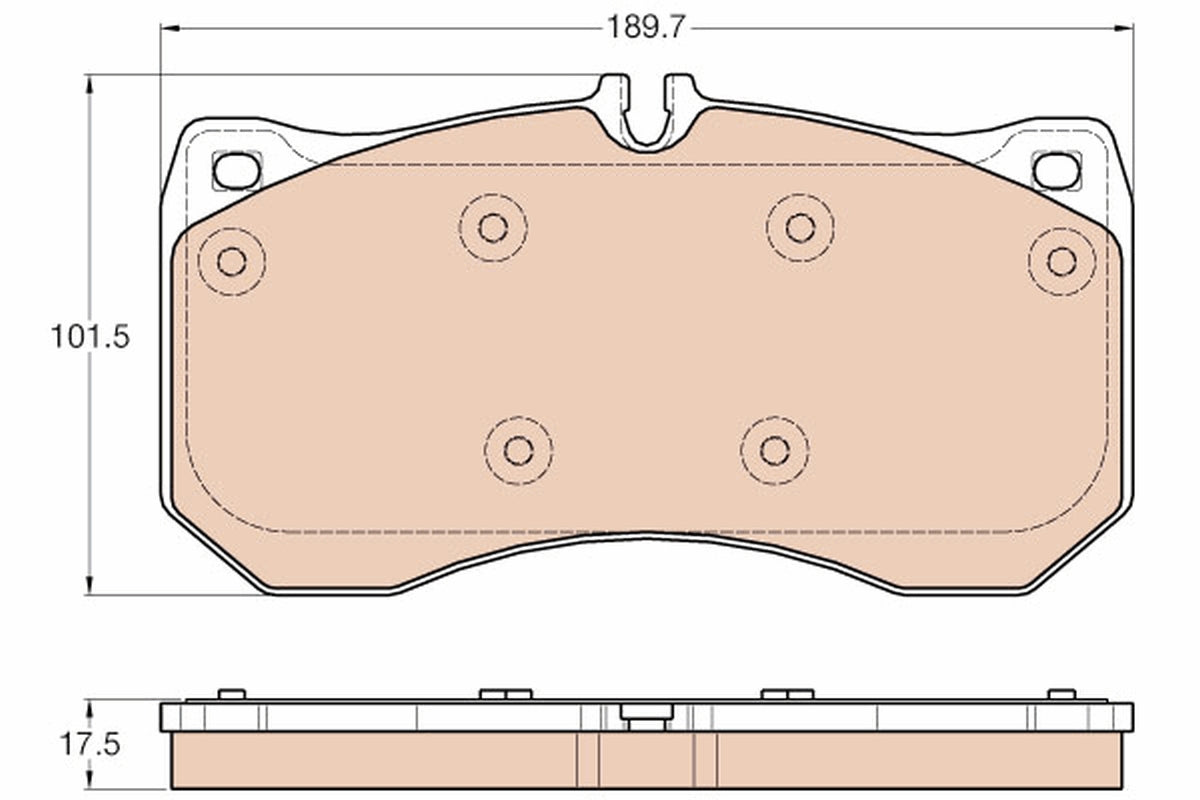 TRW Brake Pad Set GDB1996