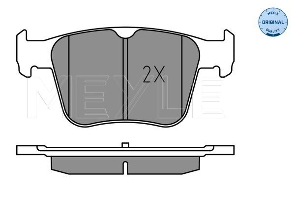 MEYLE Brake Pad Set 025 250 0916