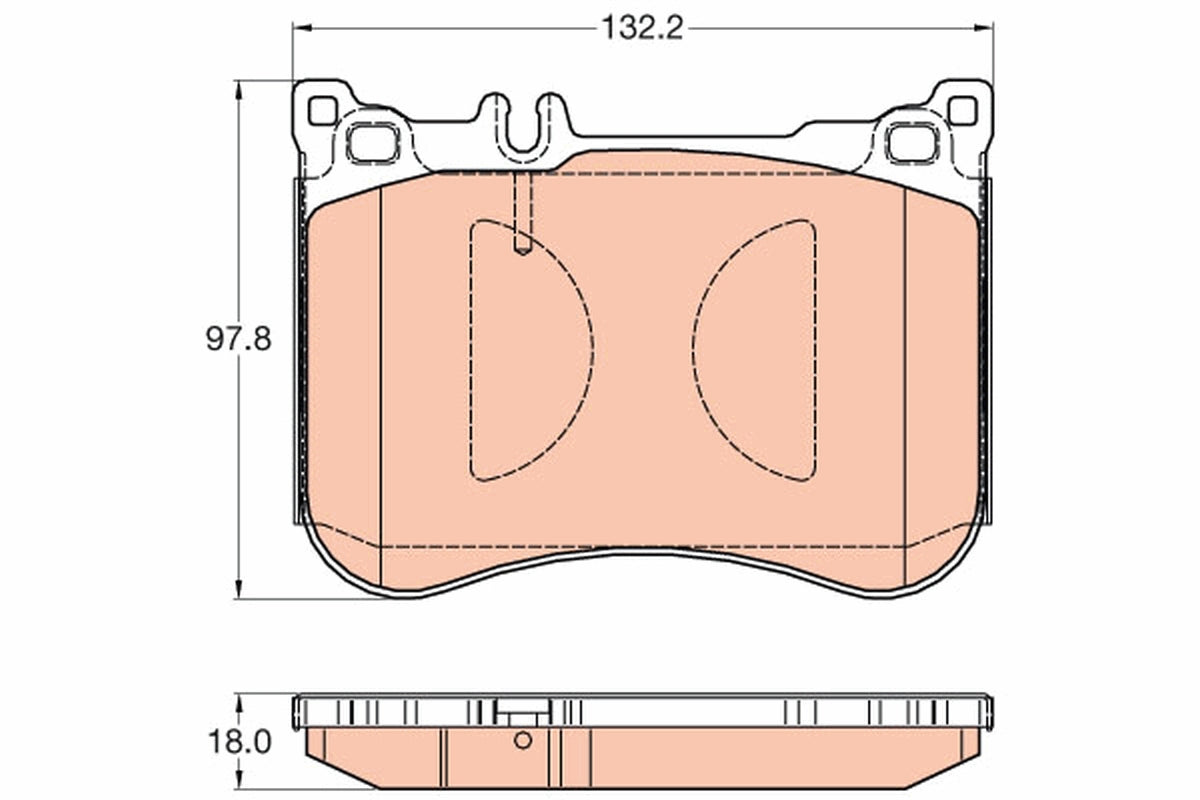 TRW Brake Pad Set GDB2019