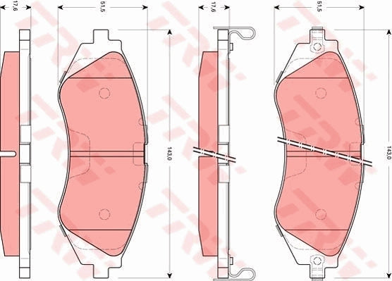 TRW Brake Pad Set GDB7583DT