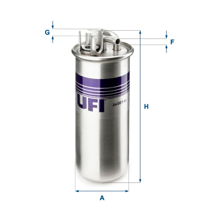 UFI Filters Fuel Filter 24.001.00