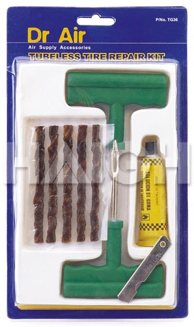 Dr Air Tyre Tubeless Repair Kit 9Pc TG36