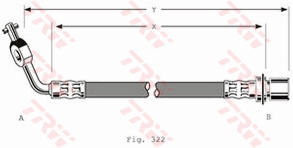 TRW Brake Hose PHD292