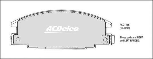 ACDelco Durastop Brake Pad Set ACD1116