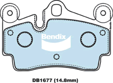 Bendix Ultimate Brake Pad Set Rear DB1677 ULT