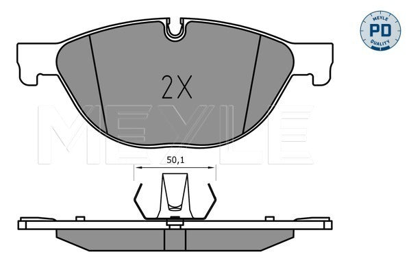 MEYLE Brake Pad Set 025 250 4519/PD