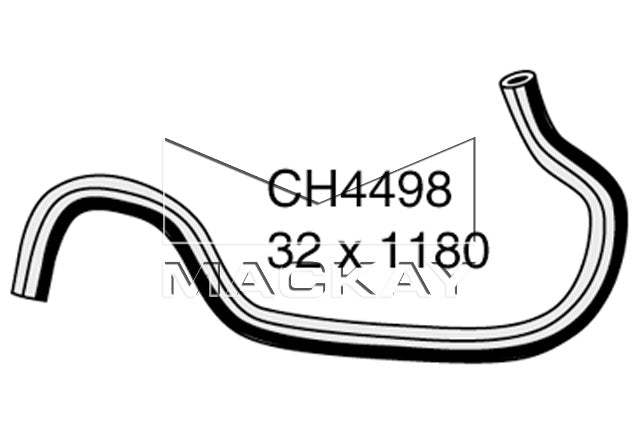 Mackay Top Radiator Hose CH4498