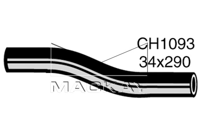 Mackay Top Radiator Hose CH1093