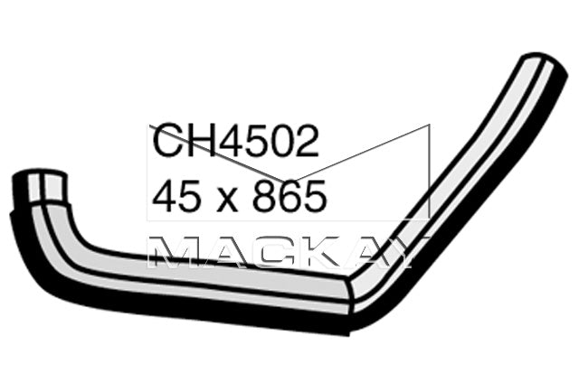 Mackay Top Radiator Hose CH4502