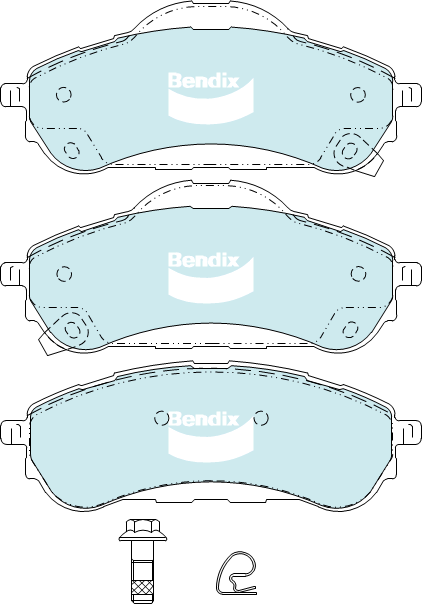 Bendix Ultimate 4WD Brake Pad Set DB2411 ULT4WD