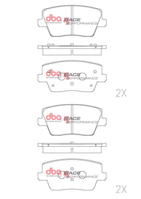DBA Race Performance Brake Pad Set DB15013RP