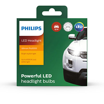 Philips Ultinon Pro1000 Led Fog Headlight Globe 12V Pair 11366U1000X2