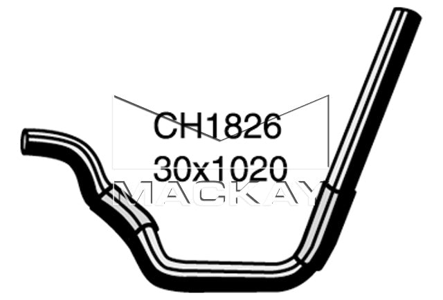 Mackay Bottom Radiator Hose CH1826