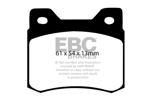 EBC Greenstuff Mercedes W201 Rear Pads DP2464