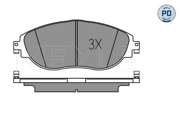 MEYLE Brake Pad Set 025 251 1720/PD