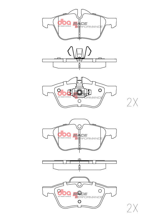 DBA Race Performance Brake Pad Set DB1500RP