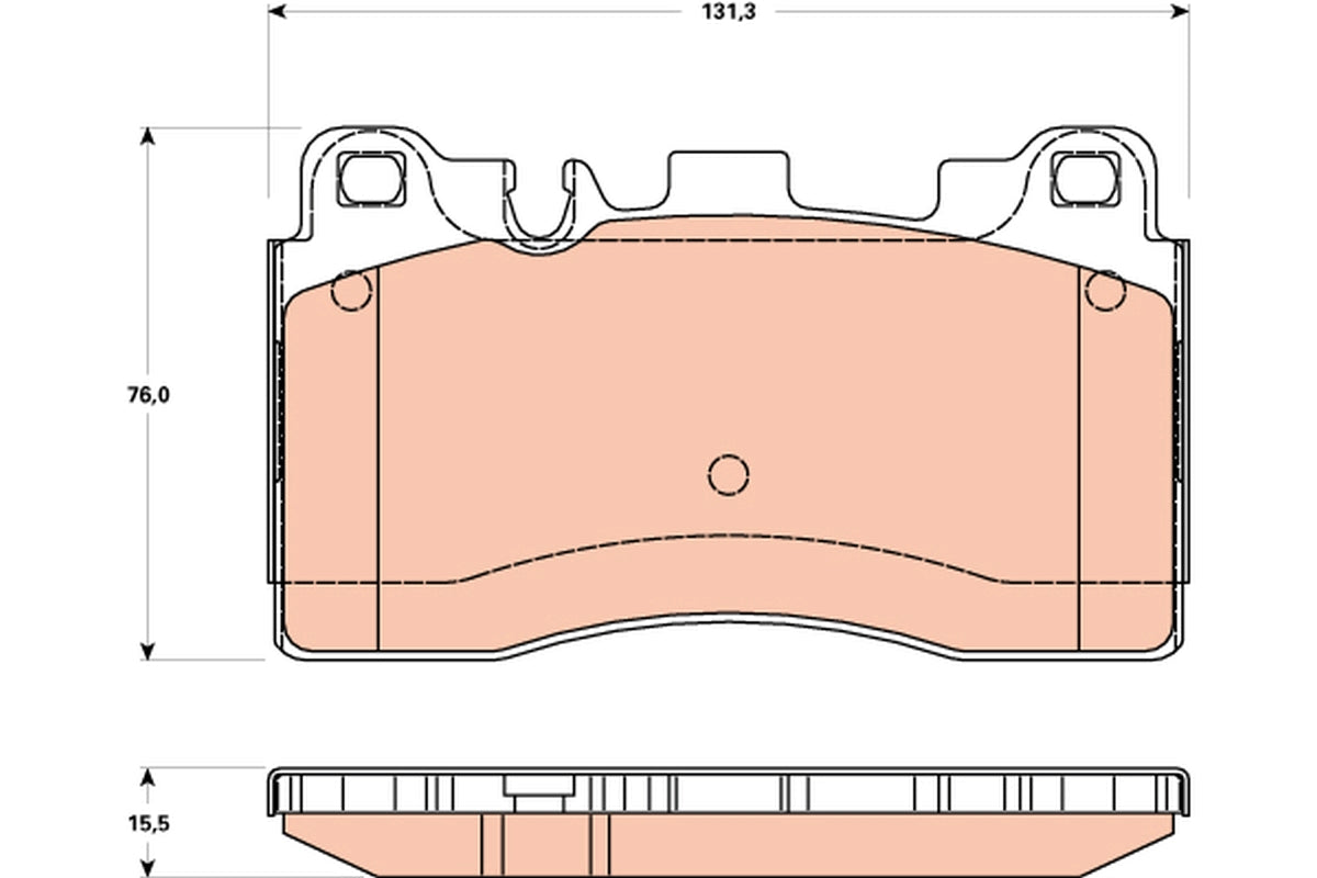 TRW Brake Pad Set GDB1906