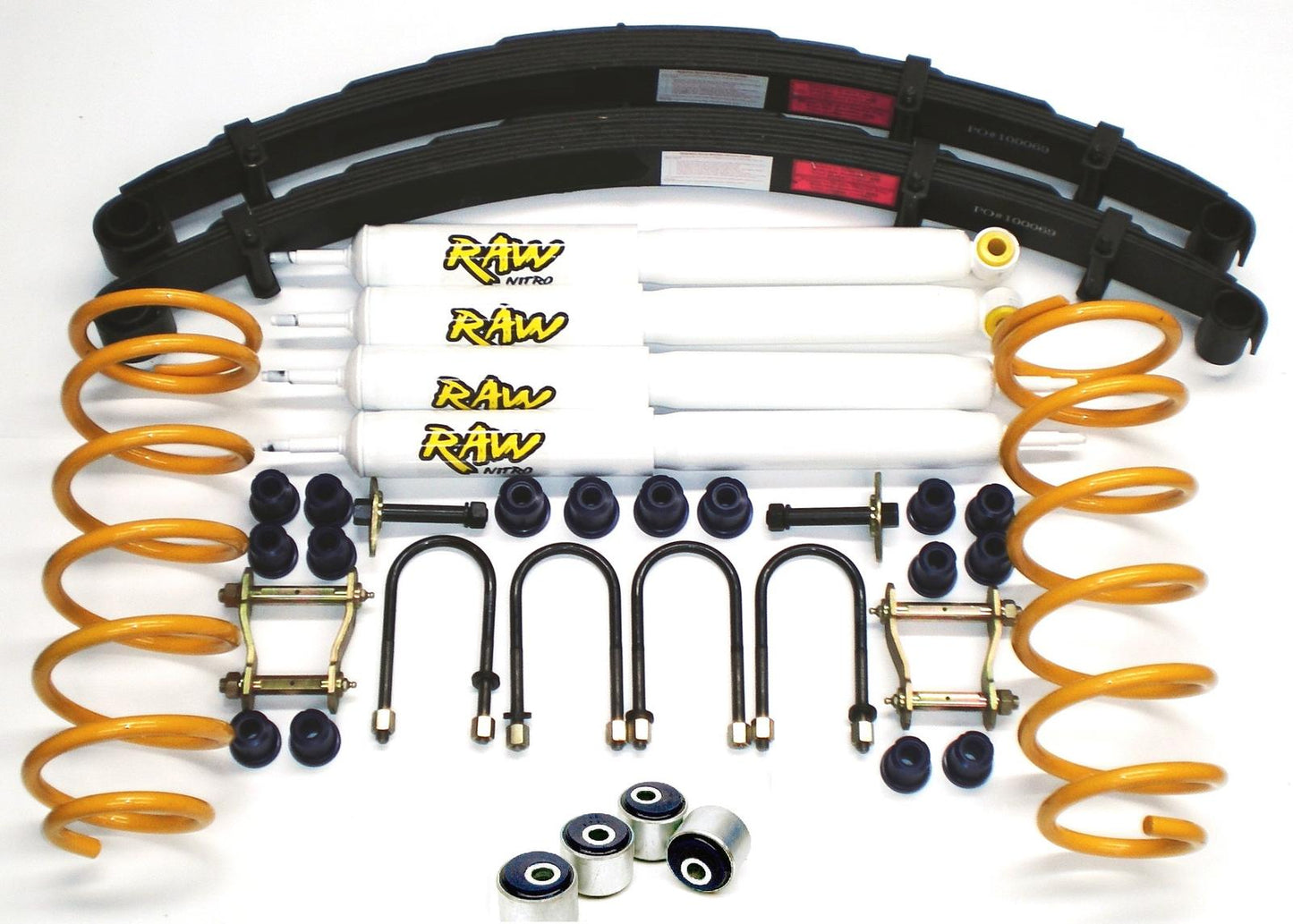 RAW 4x4 2 Inch 50mm RAW Nitro 4x4 Lift Kit to suit Nissan Patrol GU, Y61 Ute 1997-2016