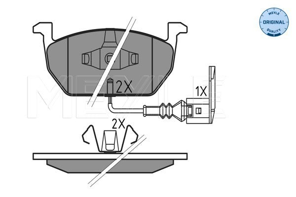 MEYLE Brake Pad Set 025 220 3517