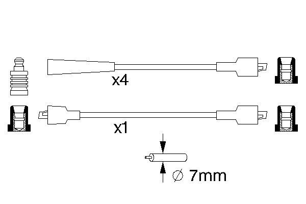 Bosch Spark Plug Leads 0 356 912 950