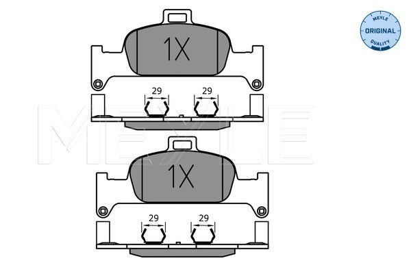MEYLE Brake Pad Set 025 224 0216