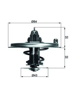 Mahle Thermostat-Coolant TX 36 85D