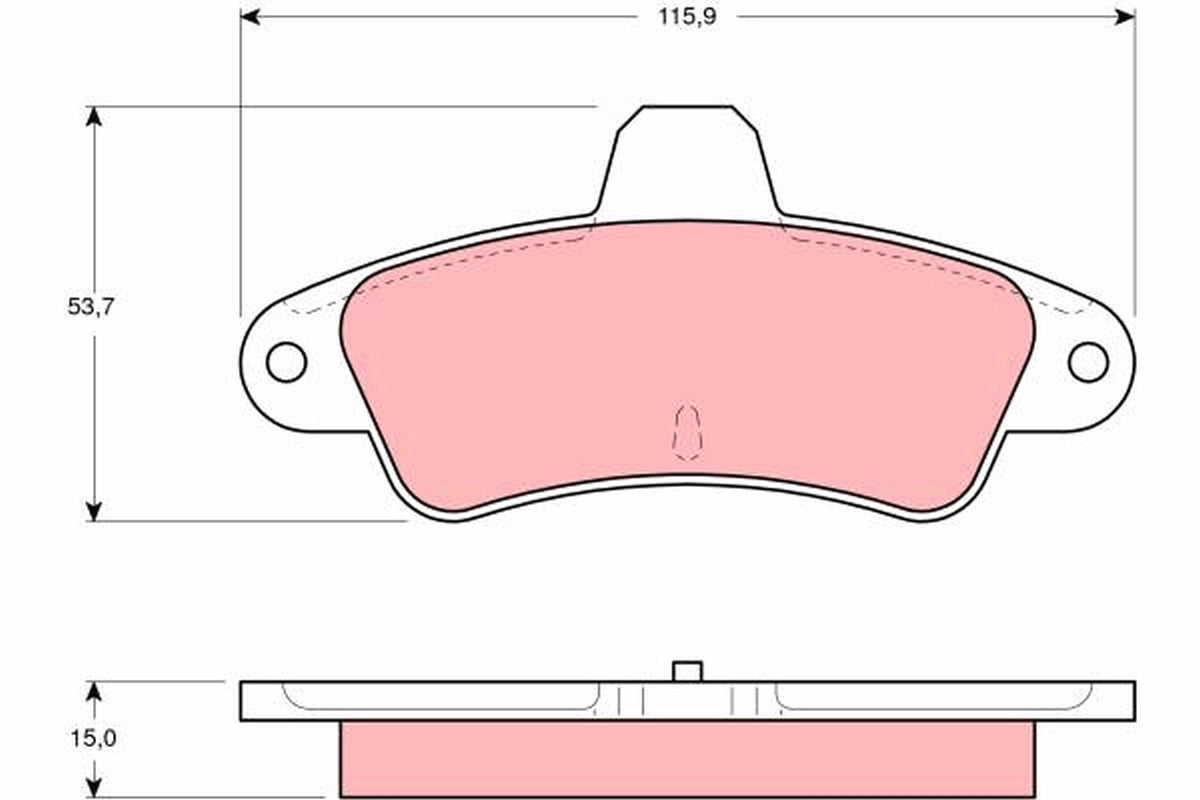 TRW Brake Pad Set GDB4084