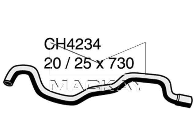 Mackay Bottom Radiator Hose CH4234