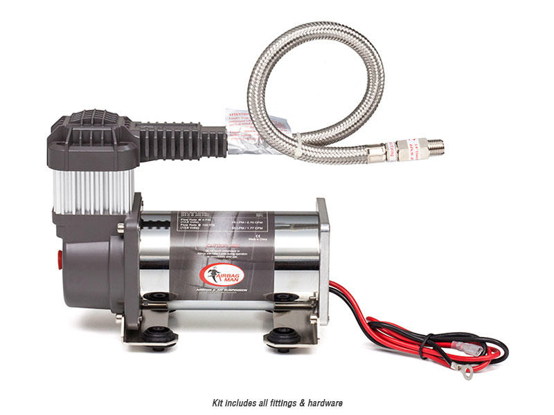 Airbag Man 24 Volt Airbag Man Compressor - 76 LPM, 50% Duty Cycle