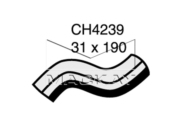 Mackay Bottom Radiator Hose CH4239