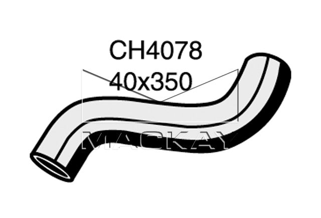 Mackay Top Radiator Hose CH4078