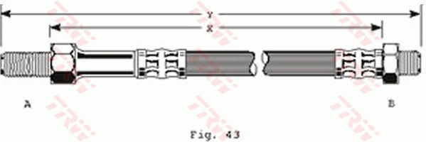TRW Brake Hose PHC155