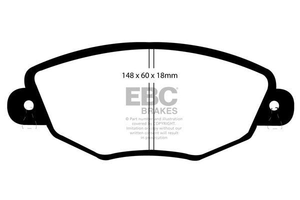EBC Ford Mondeo / Jaguar X-Type  Front Pads DP21322