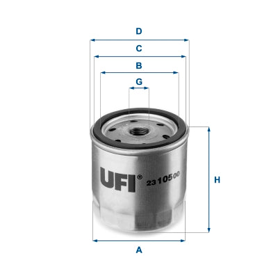 UFI Filters Oil Filter 23.105.00