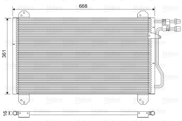 Valeo AC Condensor 816891